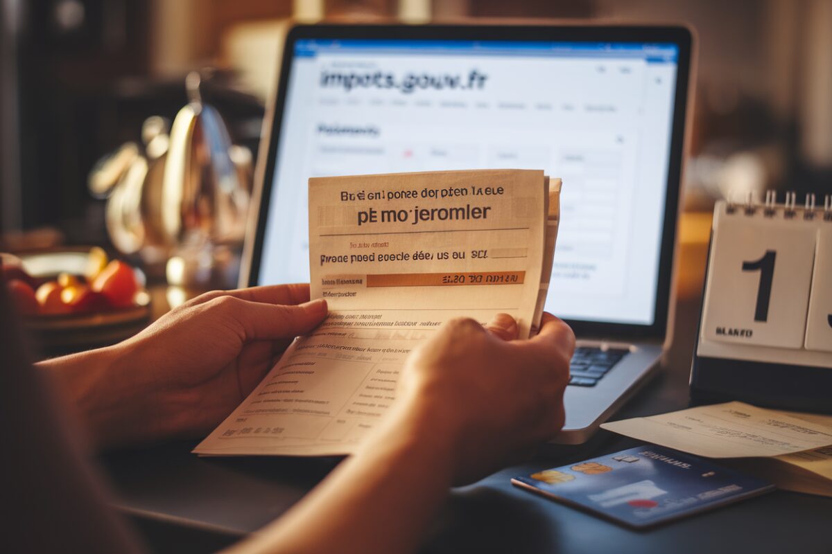 Un propriétaire consulte son avis de taxe foncière et le calendrier